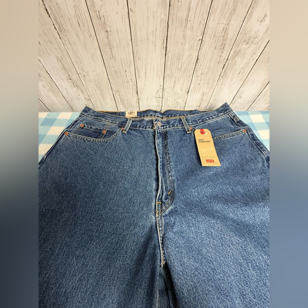 Men’s Levi’s 560 Comfort Denim Blue Jeans Size 42”W x 32”L NWT